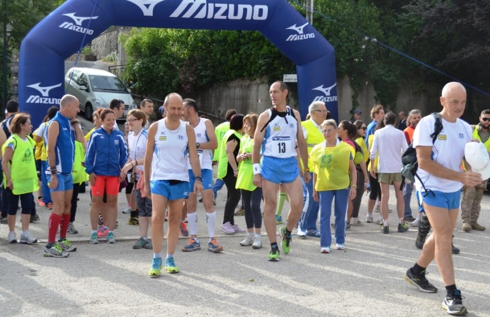 Gli atleti durante il ‘Miranda Trail’