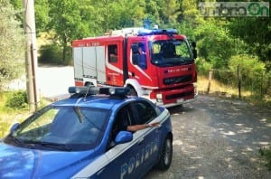 Sul posto vigili del fuoco e polizia