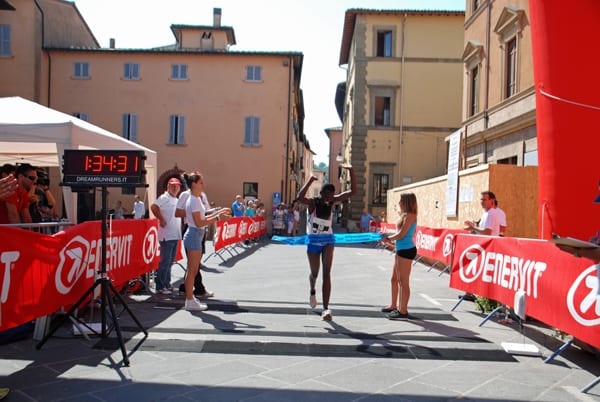 L'arrivo del vincitore
