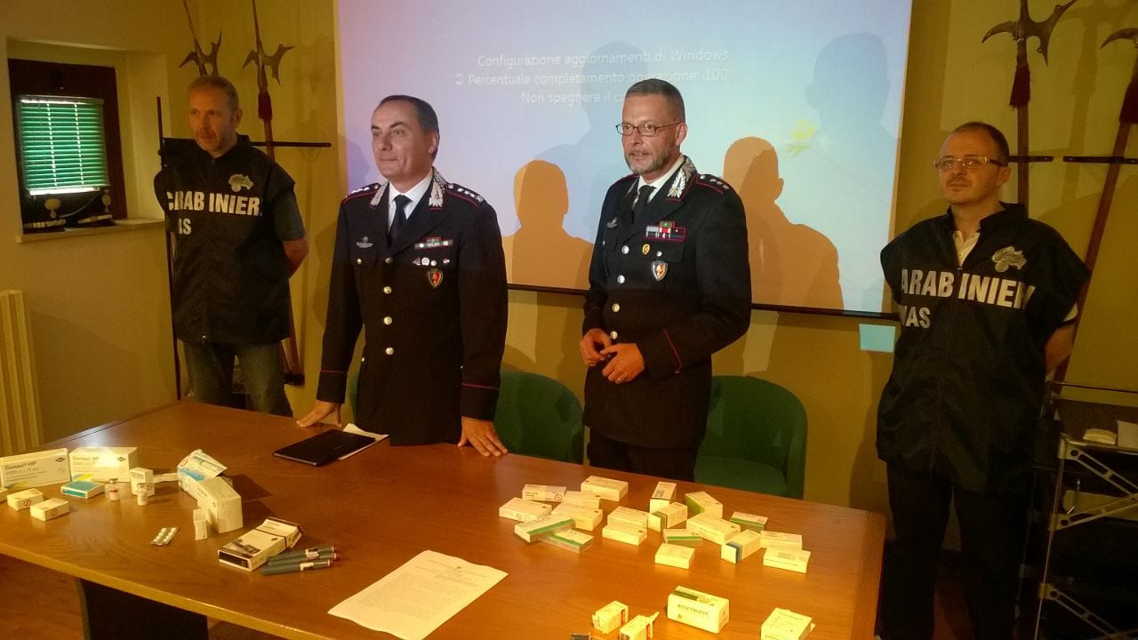 I carabinieri dei Nas illustrano l'operazione