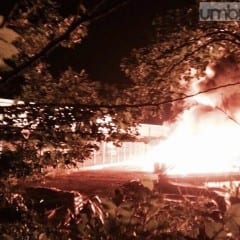 Terni, brucia la Cores di Vascigliano: video