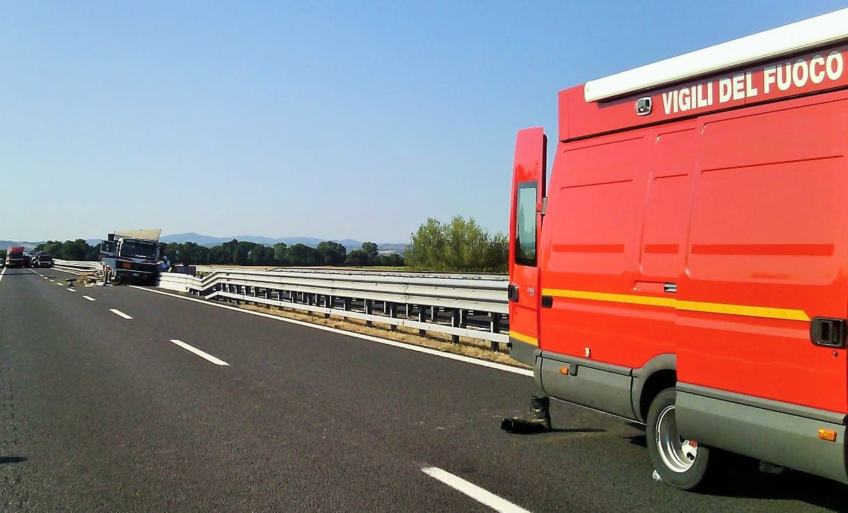 L'intervento dei vigili del fuoco