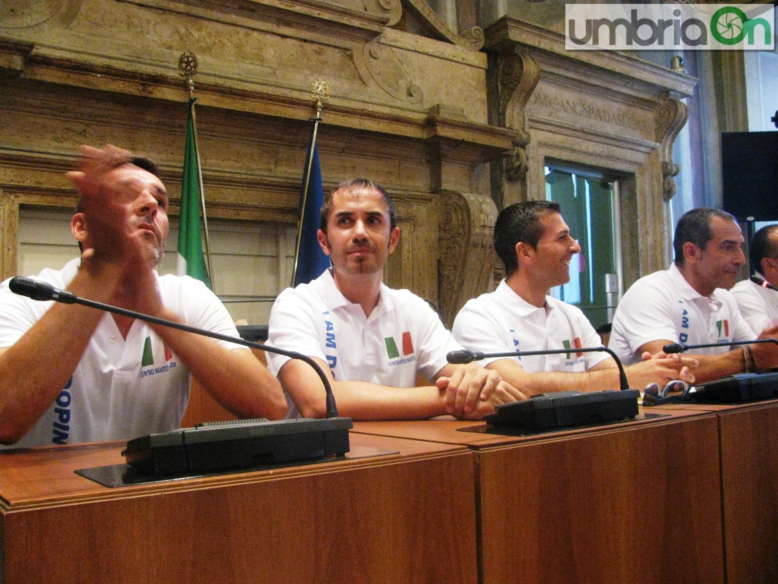 Luca Listanti con il suo staff