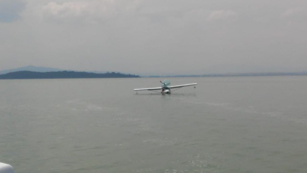 Ammaraggio forzato sul lago Trasimeno