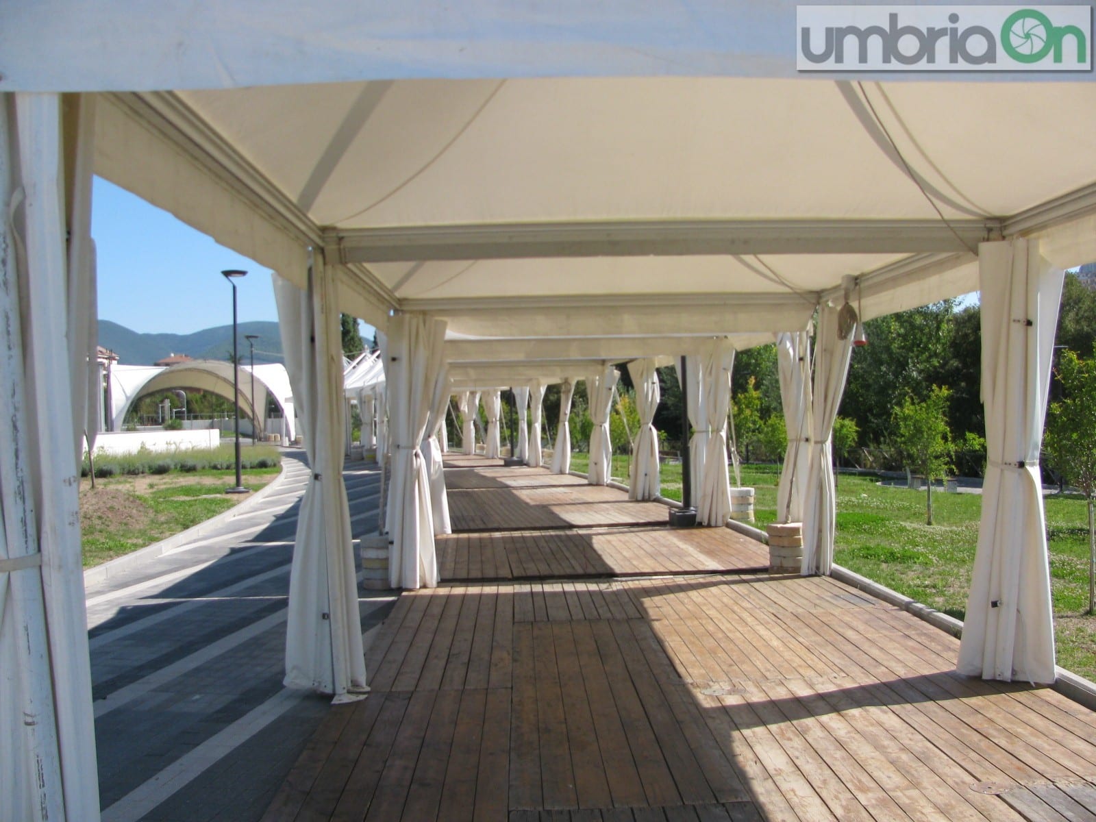I lavori all'Archery village di largo Frankl