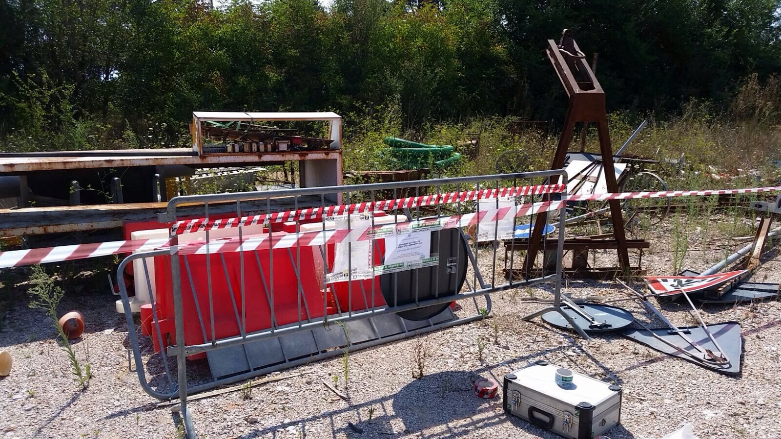 La discarica sequestrata