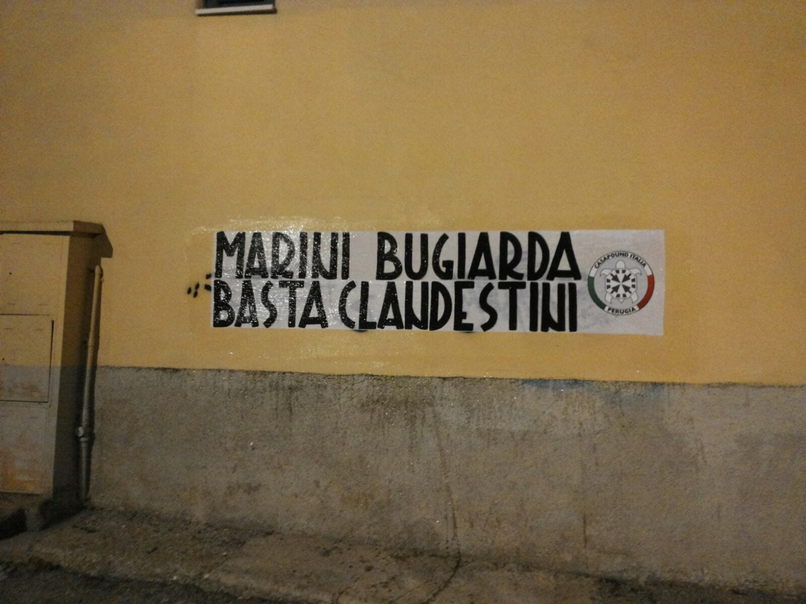 Casapound attacca: «Marini bugiarda»
