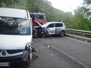 Marmore piediluco incidente vigili del fuoco