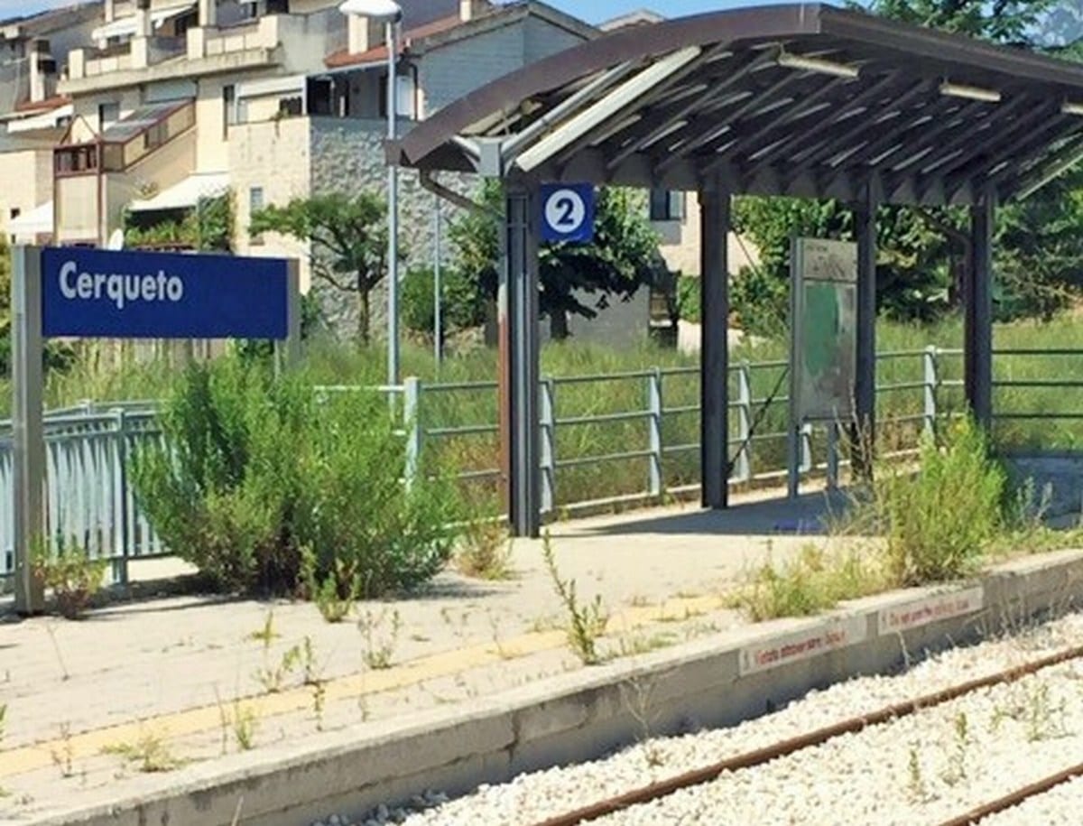 La stazione Cerqueto (foto archivio)