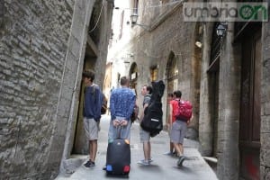 Turisti a Perugia