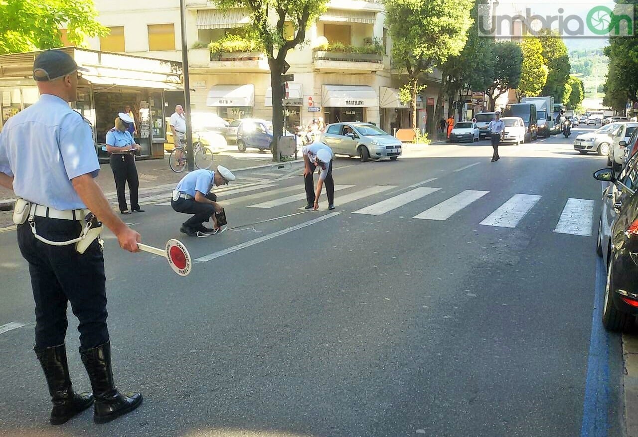 I rilievi dopo l'incidente