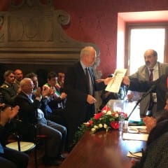Baschi, Bellesini riceve cittadinanza onoraria