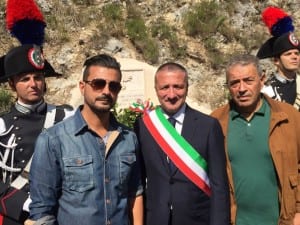 I parenti di Angelini con il presidente Mascio