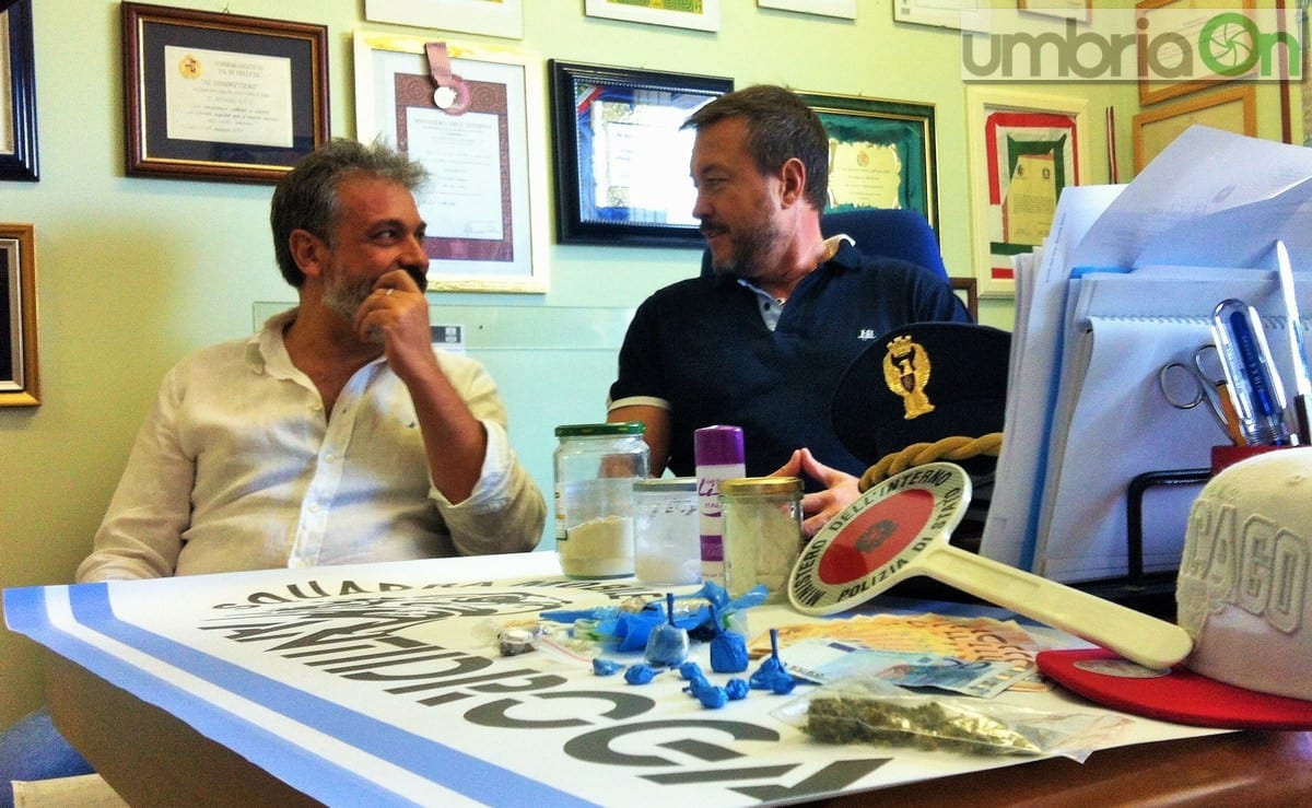 L'ispettore Ruggero Isernia e il dirigente Alfredo Luzi