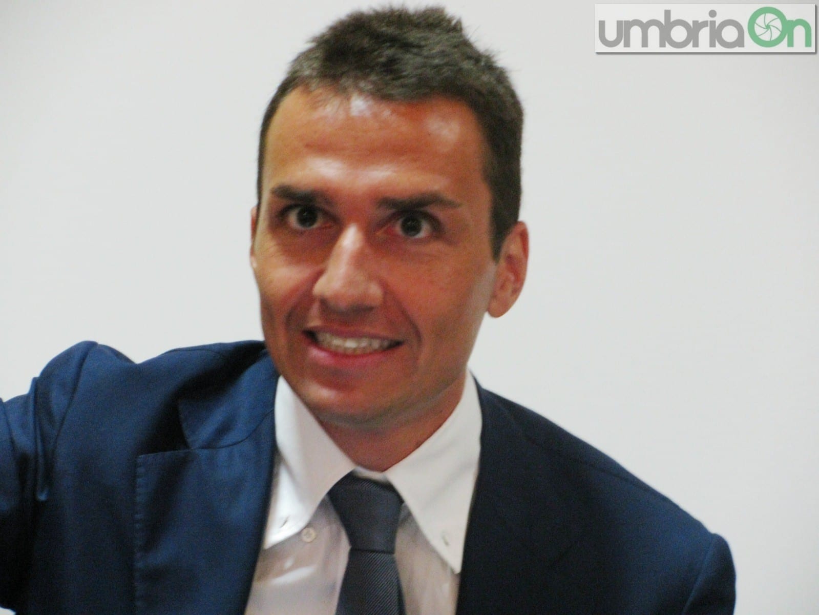 Simone Longarini nel settembre 2015, alla prima uscita da amministratore unico
