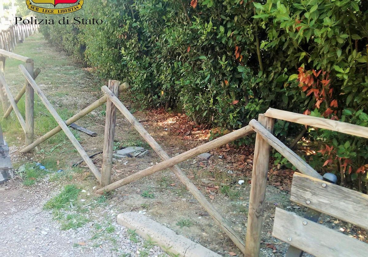 La staccionata prima della 'punizione'