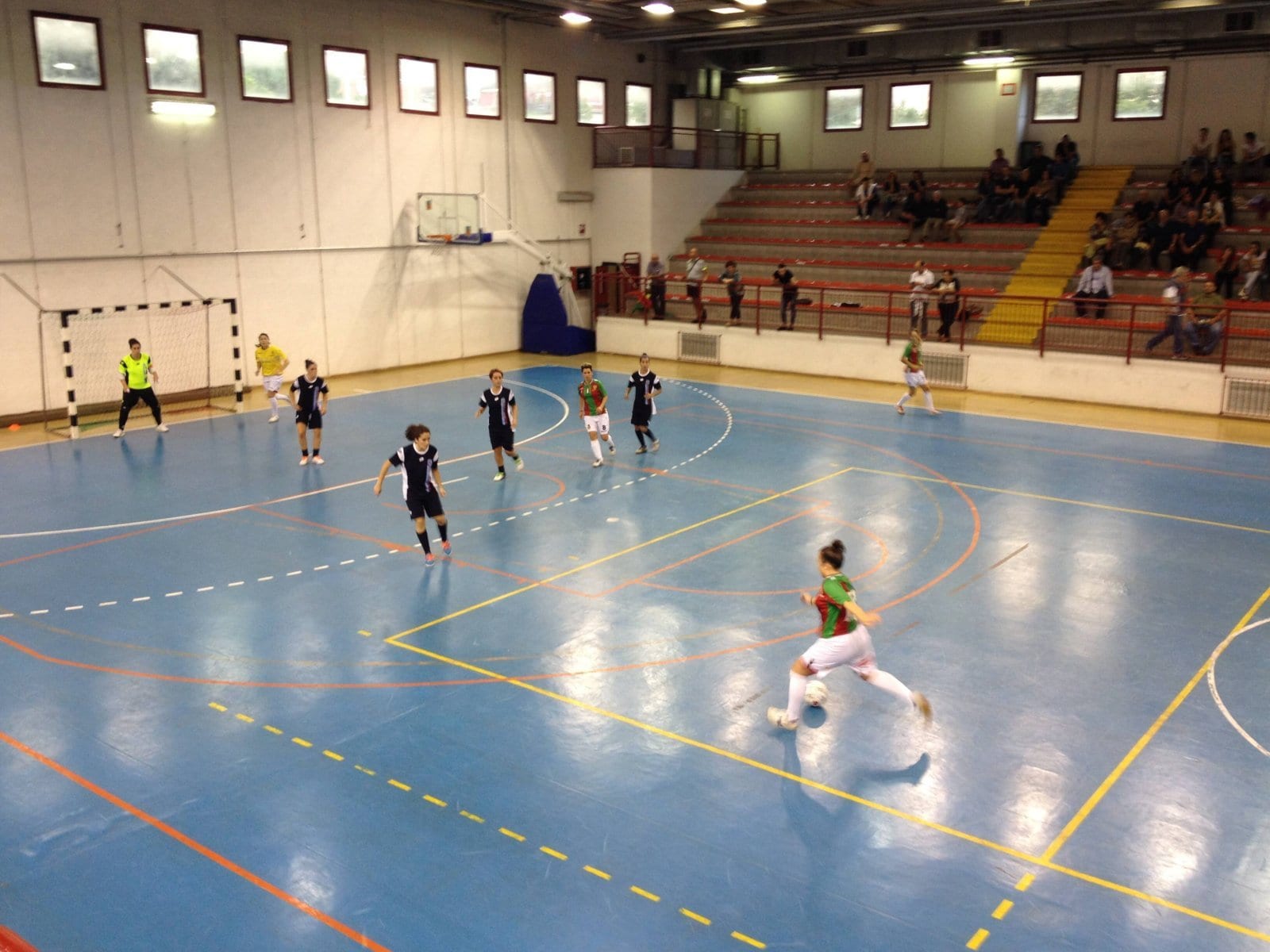 ‘Ferelle’ e Real Rieti in campo (foto Ternana Futsal)