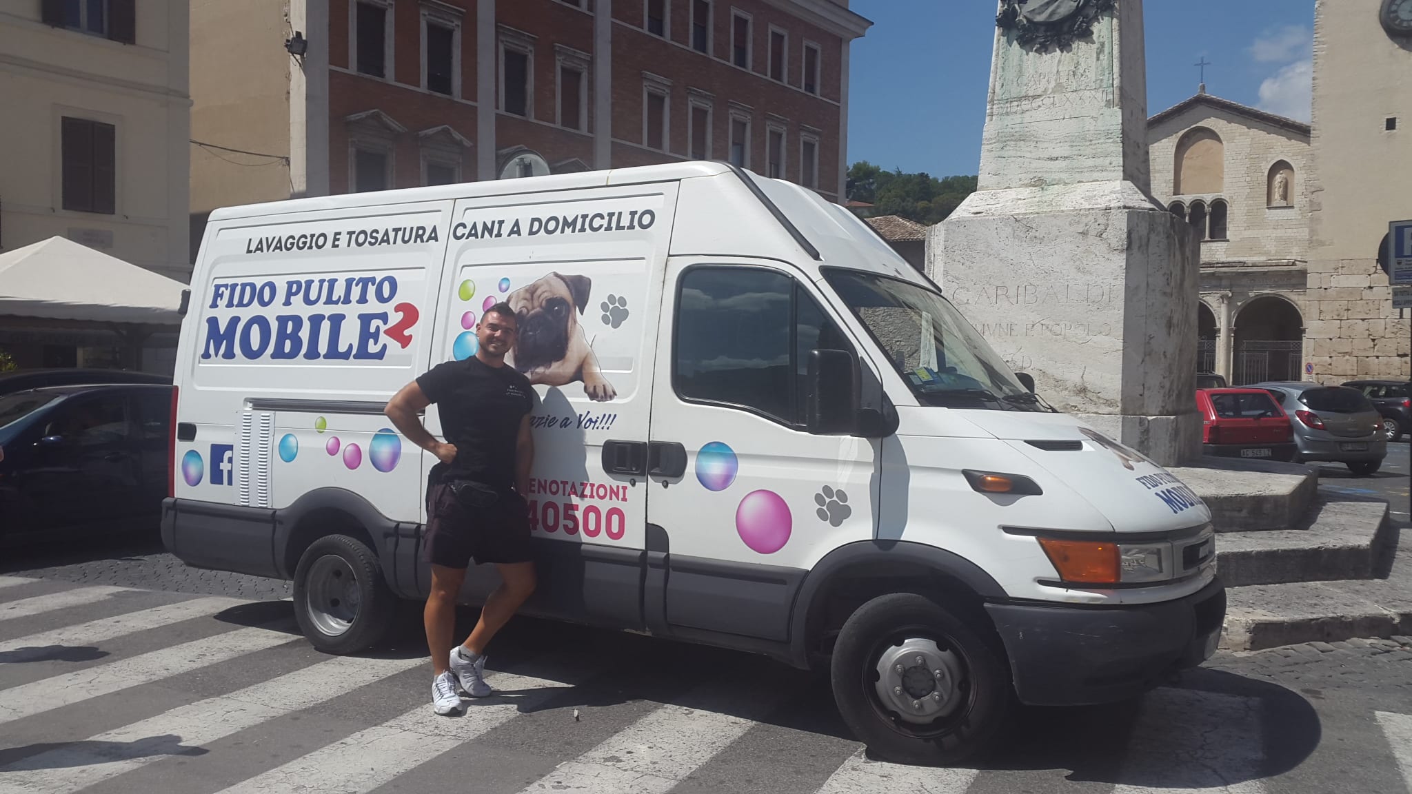 Jordan Menghinelli con 'Fido pulito mobile'