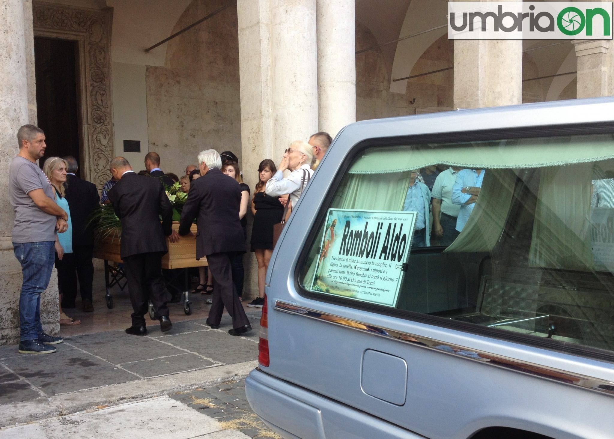 L'ultimo saluto ad Aldo Romboli