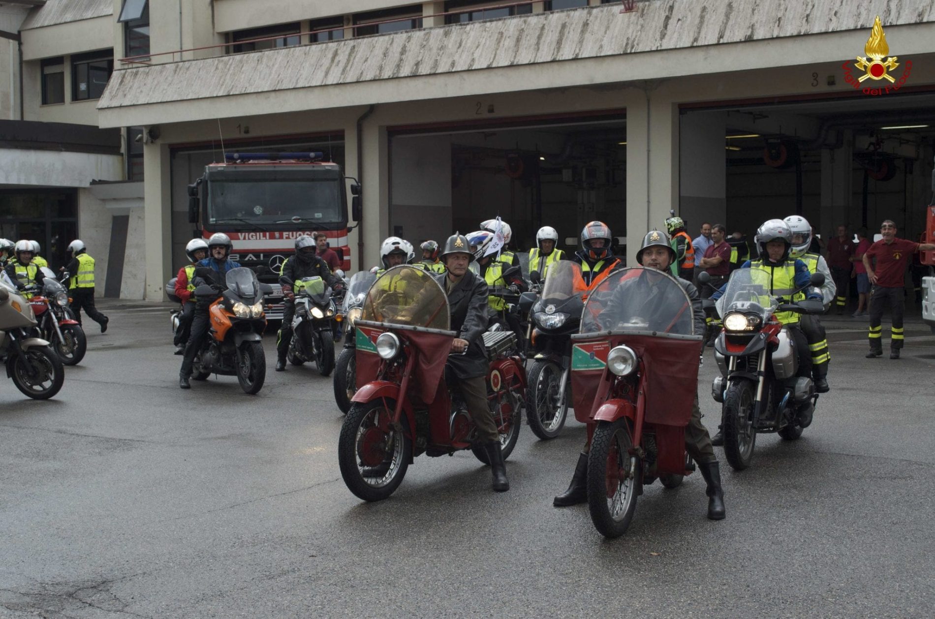 I vigili del fuoco al raduno