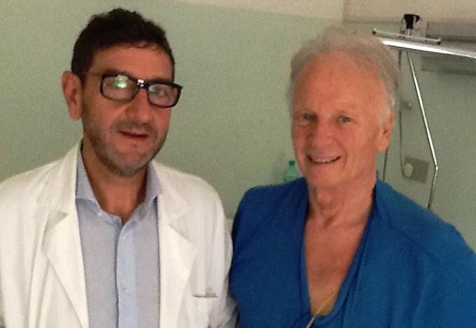 Castagner con il dottor Di Manici