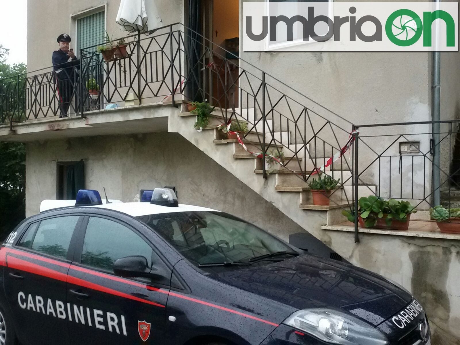 L'abitazione dell'uomo ferito