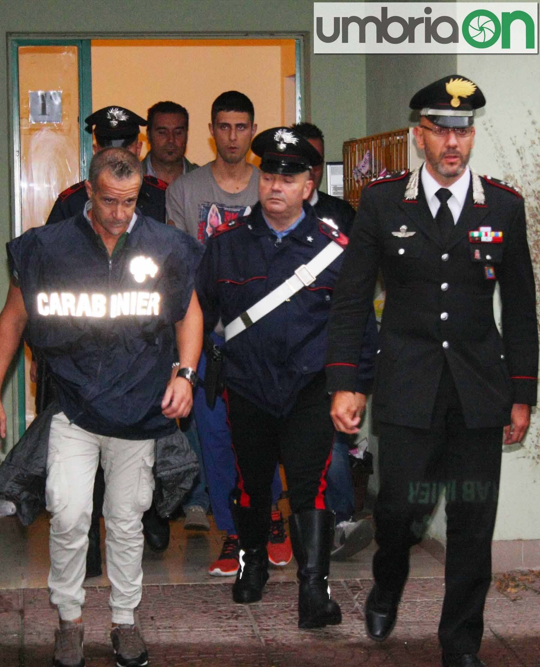 Giacomo Bartollini arrestato (Foto A.Mirimao)