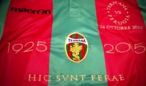 Ternana-Perugia maglia Hic Sunt Ferae