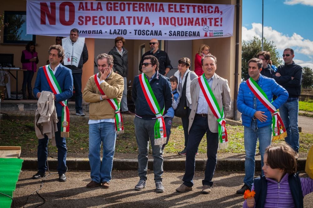 Una protesta dei sindaci