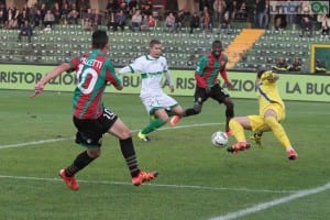 L'assist di Falletti per Gondo: ivoriano fuori posizione