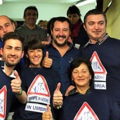 Salvini in Umbria: «Marini come Marino»