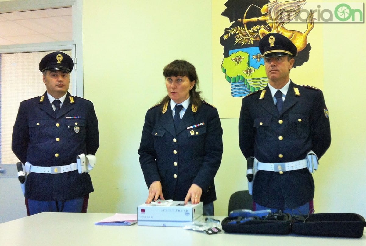 La dirigente della Polstrada. Katia Grenga