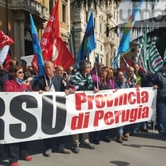 Provincia di Perugia, giovedì nuova protesta