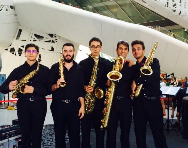 Il Quintetto di sax dell’Istituto 'Briccialdi'
