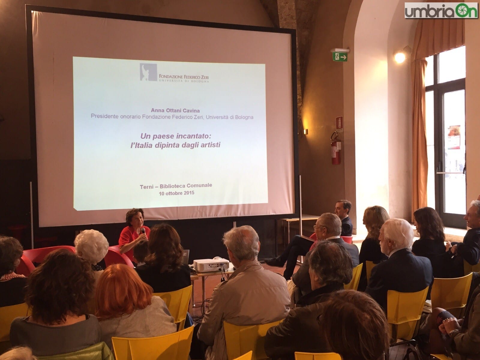 L'intervento della professoressa Ottani Cavina
