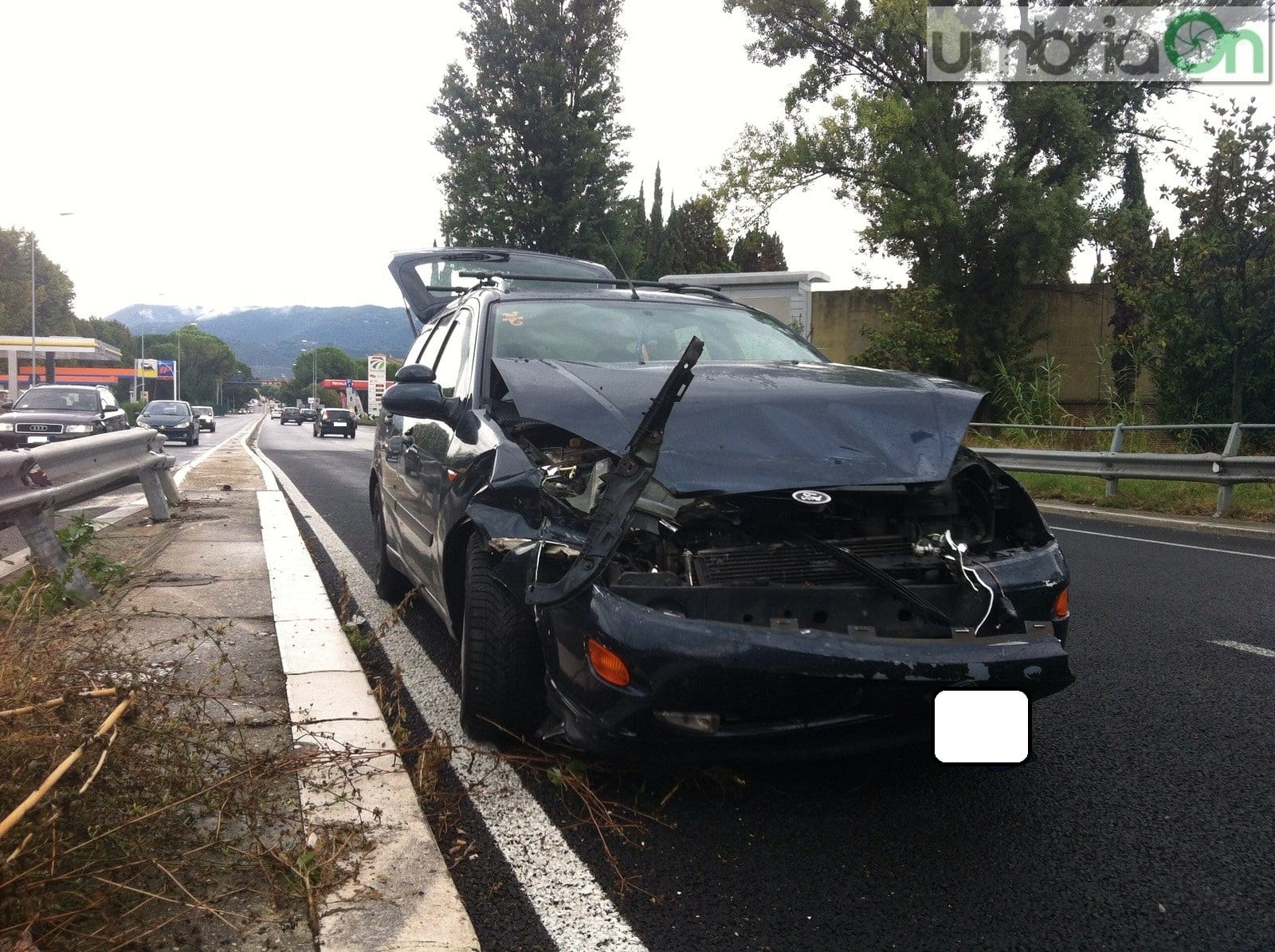 L'auto dopo l'impatto