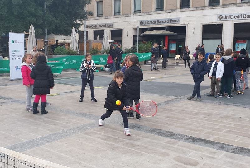 Bambini in piazza a Terni nel 2014