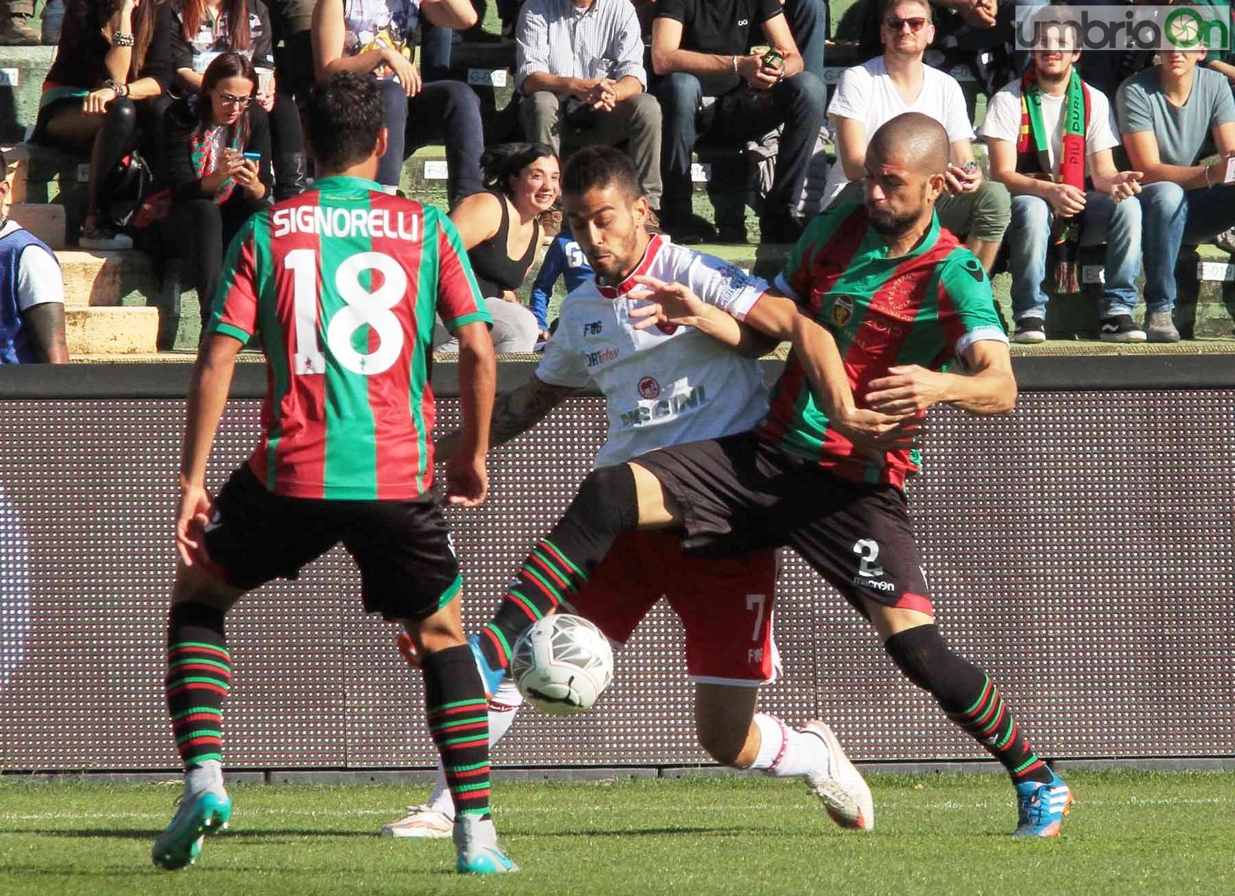 Spinazzola in Ternana-Perugia del 24 ottobre 2015