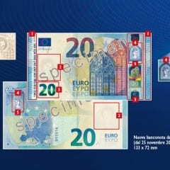 Banca d’Italia: 20 euro. Le nuove banconote