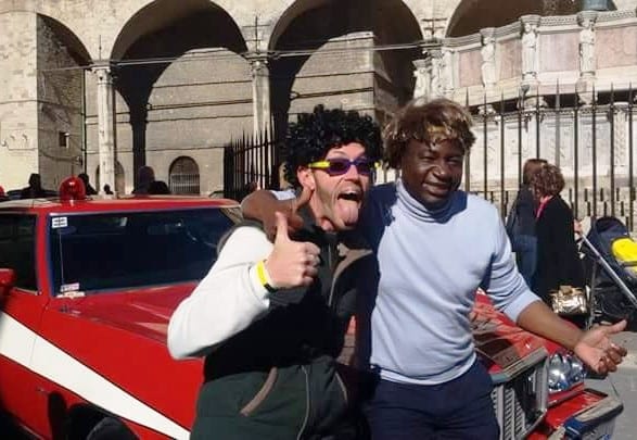 Leonardo Cenci e l'assessore Dramane Diego Wagué