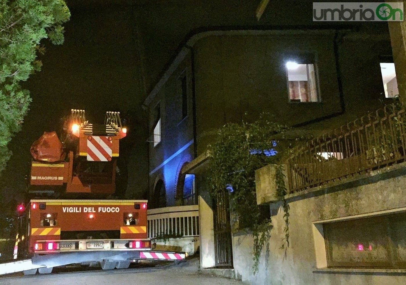 L'intervento dei vigili del fuoco