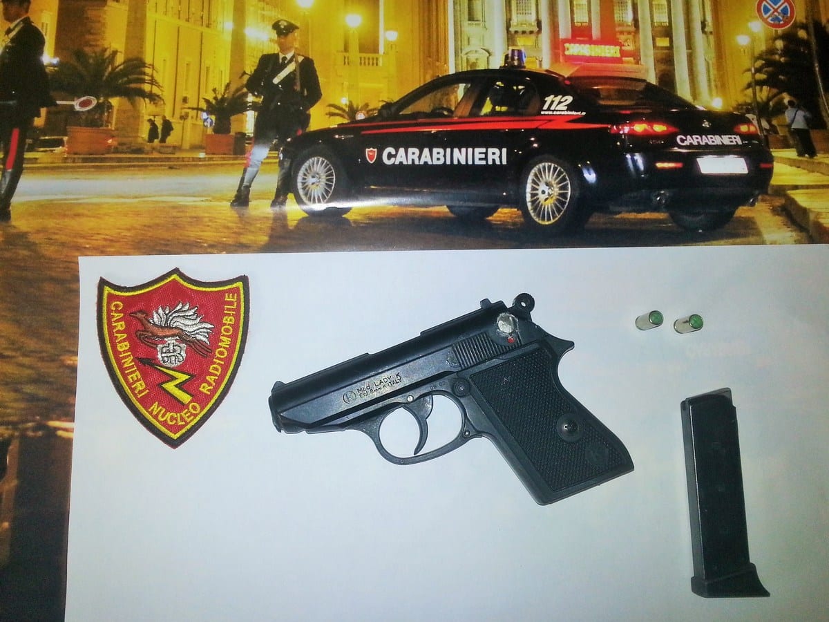 L'arma sequestrata