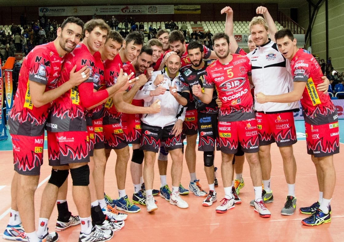 Volley, la Sir vince in rimonta a Padova: 1-3