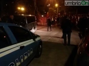 L'uscita dell'Isolotto Firenze con polizia e carabinieri