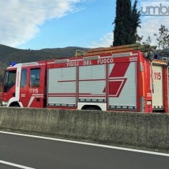 Orvieto, tir prende fuoco in autostrada