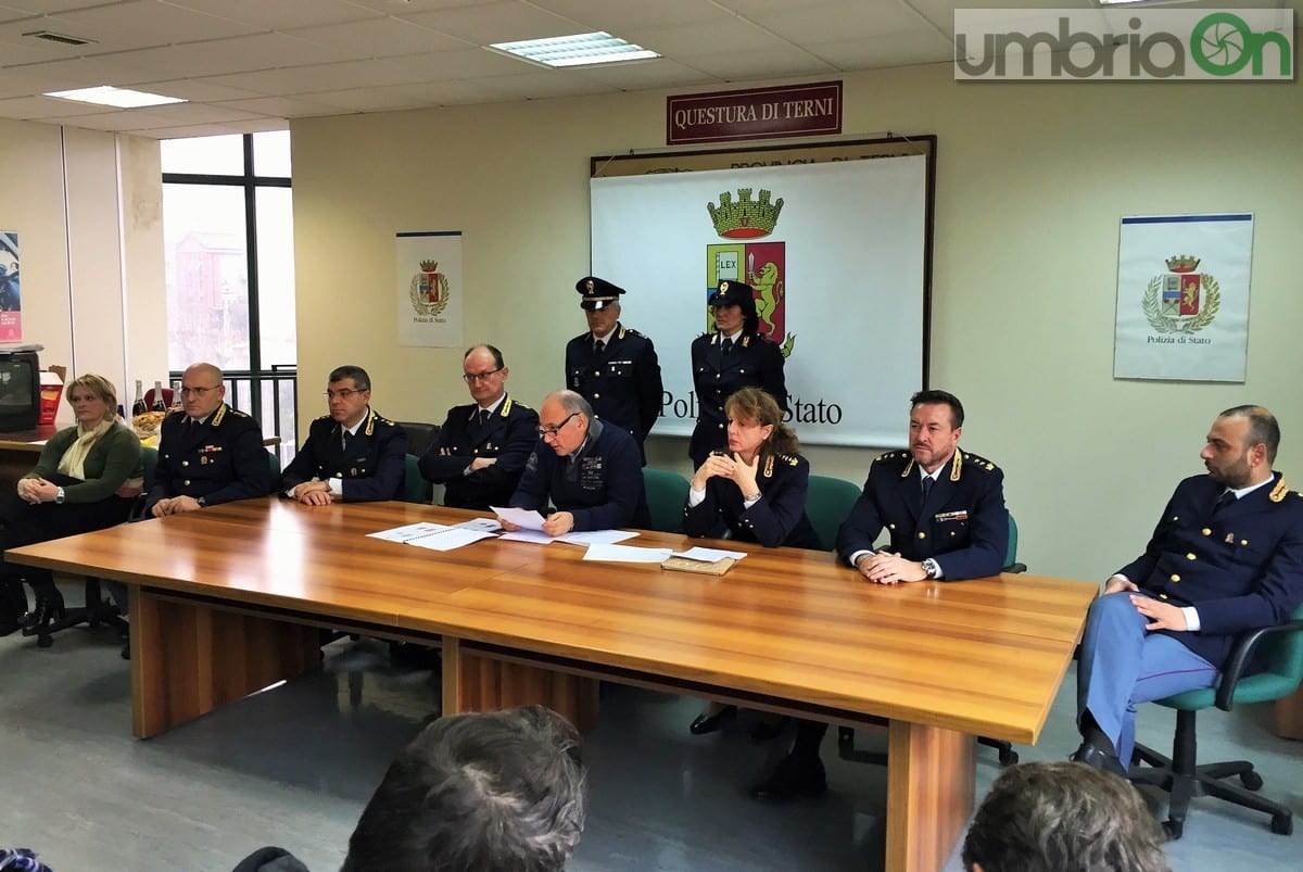 I vertici della questura