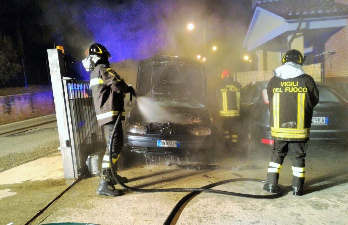 L'intervento dei vigili del fuoco