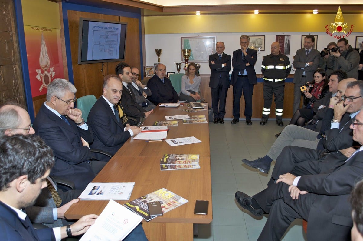 La conferenza stampa a Perugia