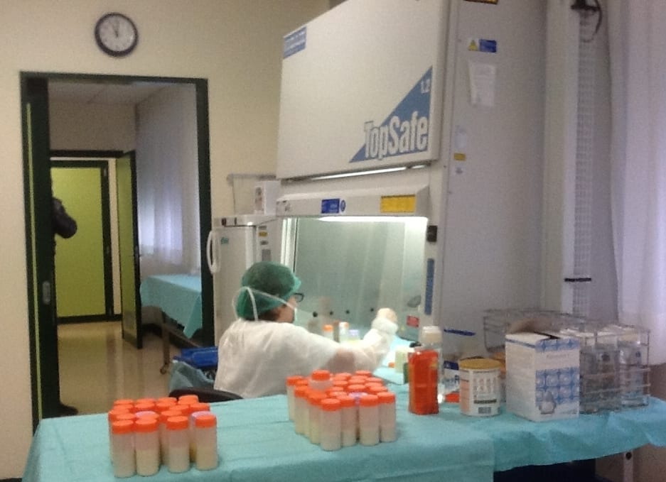 Un laboratorio dell'ospedale di Perugia