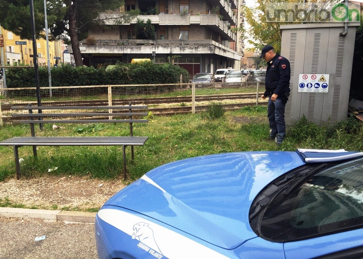La polizia sul posto